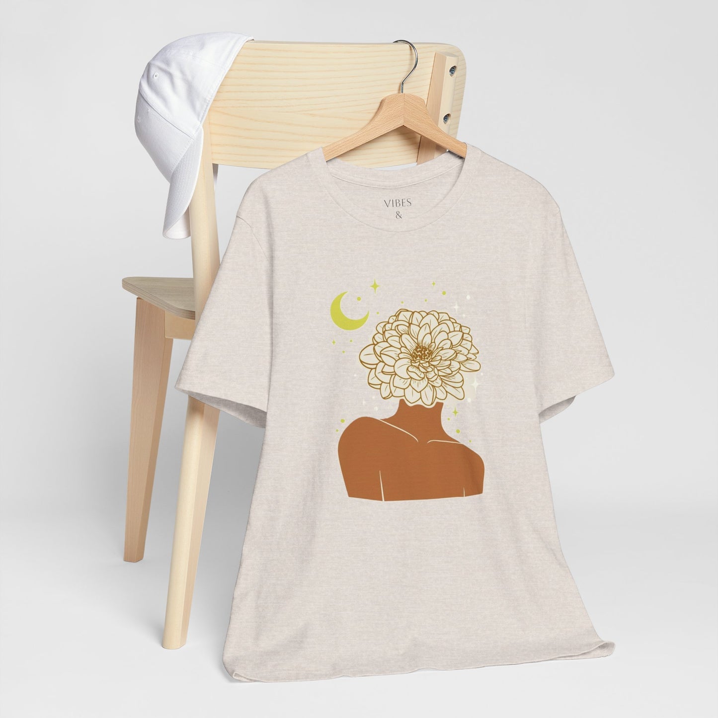 Boho Floral Graphic Tee, Aesthetic Tee, Nature Lover T-Shirt, Gift for Her, Casual Wear, Summer Top, Comfortable Tee