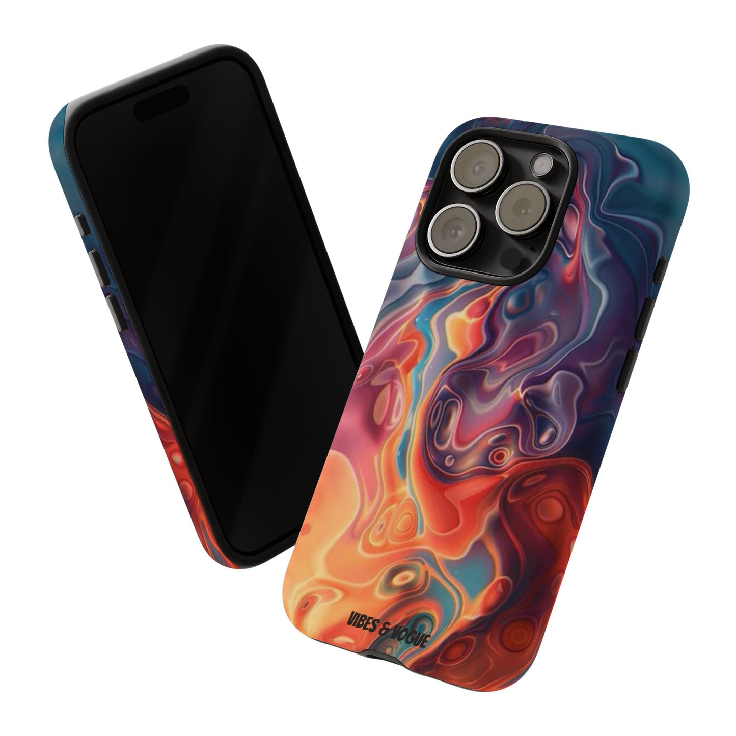 Colorful Phone Case, Abstract Print Cover, Tough Cases for Protection, Gift for Her, Modern Design, Trendy Mobile Accessory