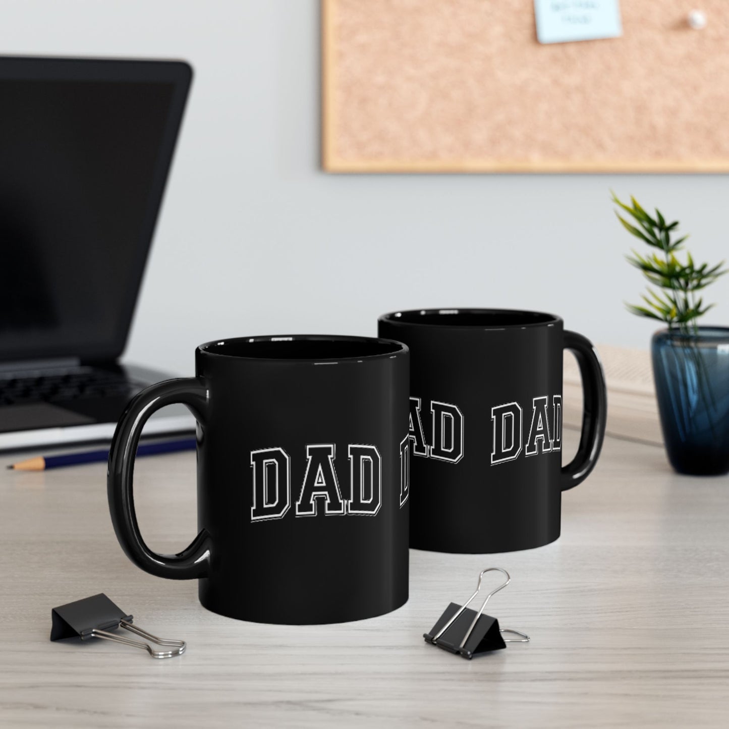 Personalized Dad Mug, Black Coffee Cup for Father’s Day, Gift for Dads, Customizable Drinkware, Unique Dad Gift Idea, Coffee Lover Mug