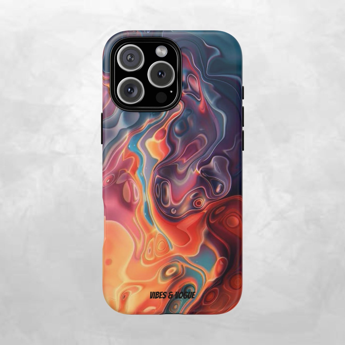 Colorful Phone Case, Abstract Print Cover, Tough Cases for Protection, Gift for Her, Modern Design, Trendy Mobile Accessory
