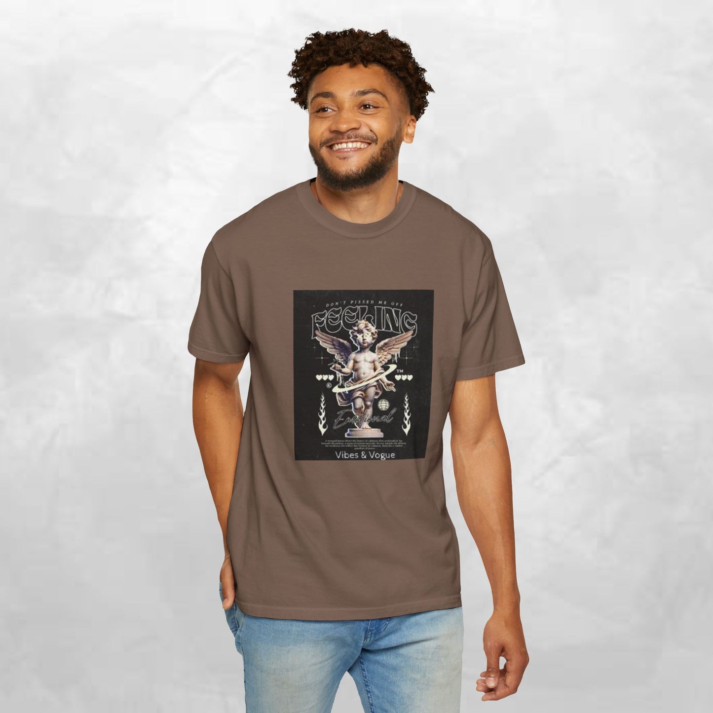 Vintage-Inspired Angel Graphic T-Shirt - Perfect for Casual Wear, Gift for Music Lovers, Cute Outfit Idea, Retro Design, Cozy Everyday Tee
