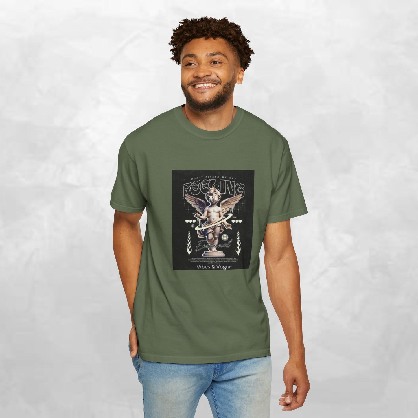 Vintage-Inspired Angel Graphic T-Shirt - Perfect for Casual Wear, Gift for Music Lovers, Cute Outfit Idea, Retro Design, Cozy Everyday Tee