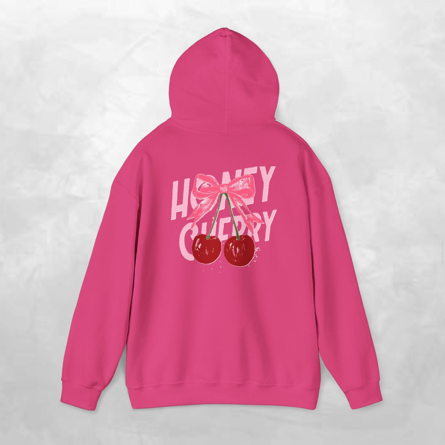 Cherry Bow Unisex Hoodie - Sweet, Cozy Style for Spring, Casual Wear, Gift for Birthdays, Summer Fun, Festival Fashion