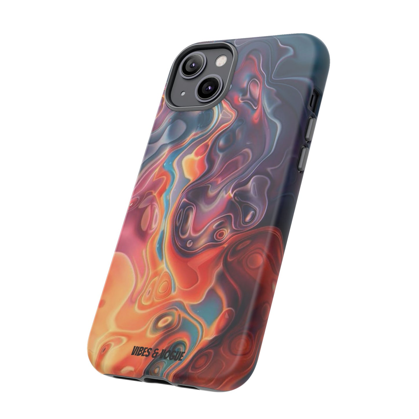 Colorful Phone Case, Abstract Print Cover, Tough Cases for Protection, Gift for Her, Modern Design, Trendy Mobile Accessory