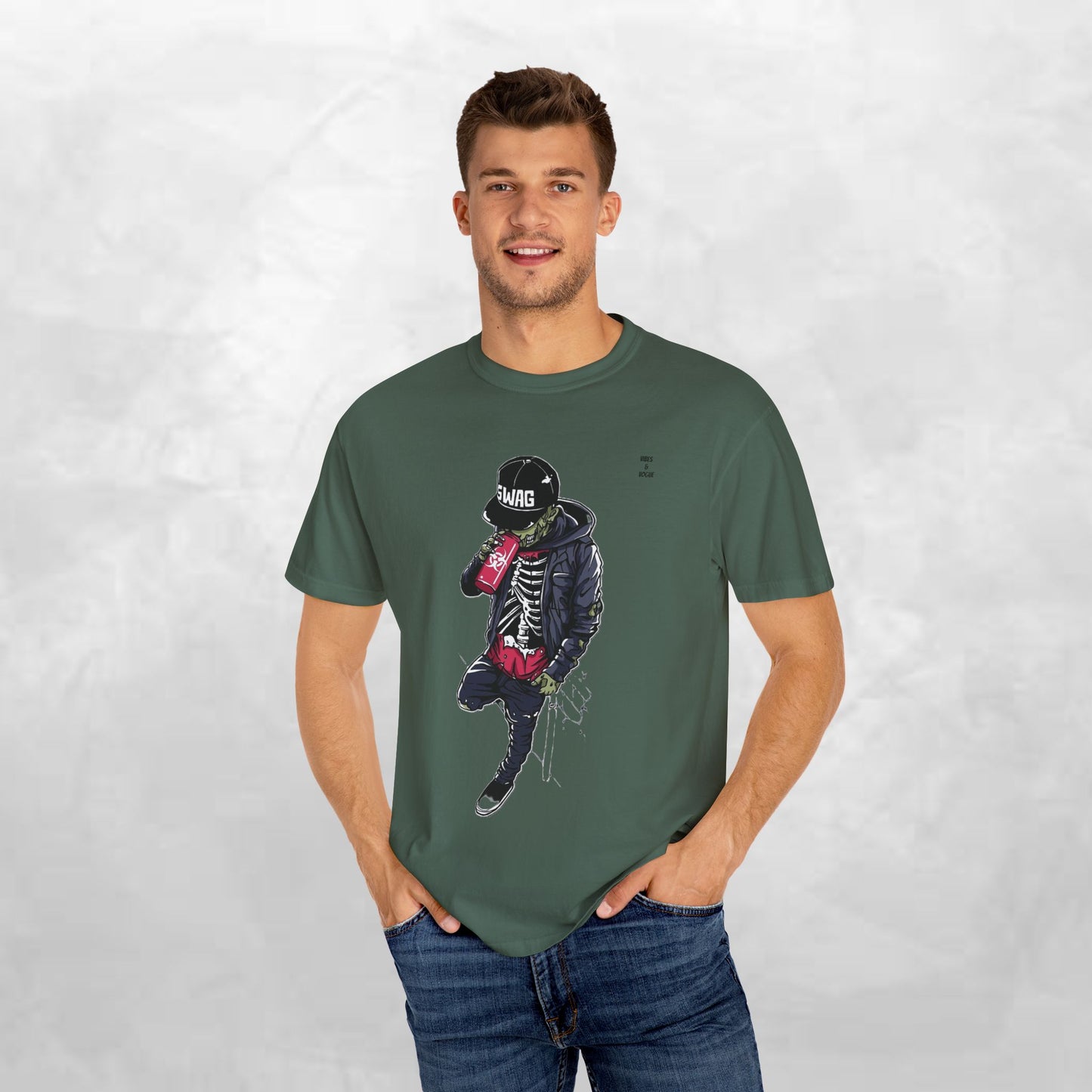 Cool Skeleton Swag Unisex T-Shirt - Trendy Streetwear Graphic Tee