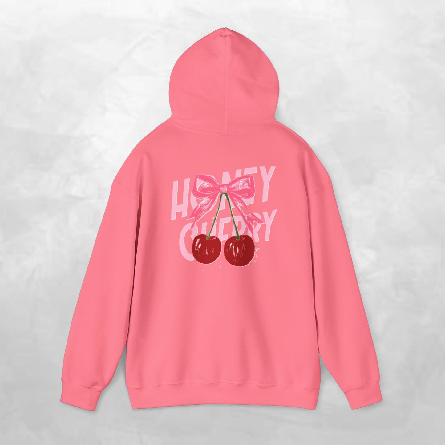 Cherry Bow Unisex Hoodie - Sweet, Cozy Style for Spring, Casual Wear, Gift for Birthdays, Summer Fun, Festival Fashion
