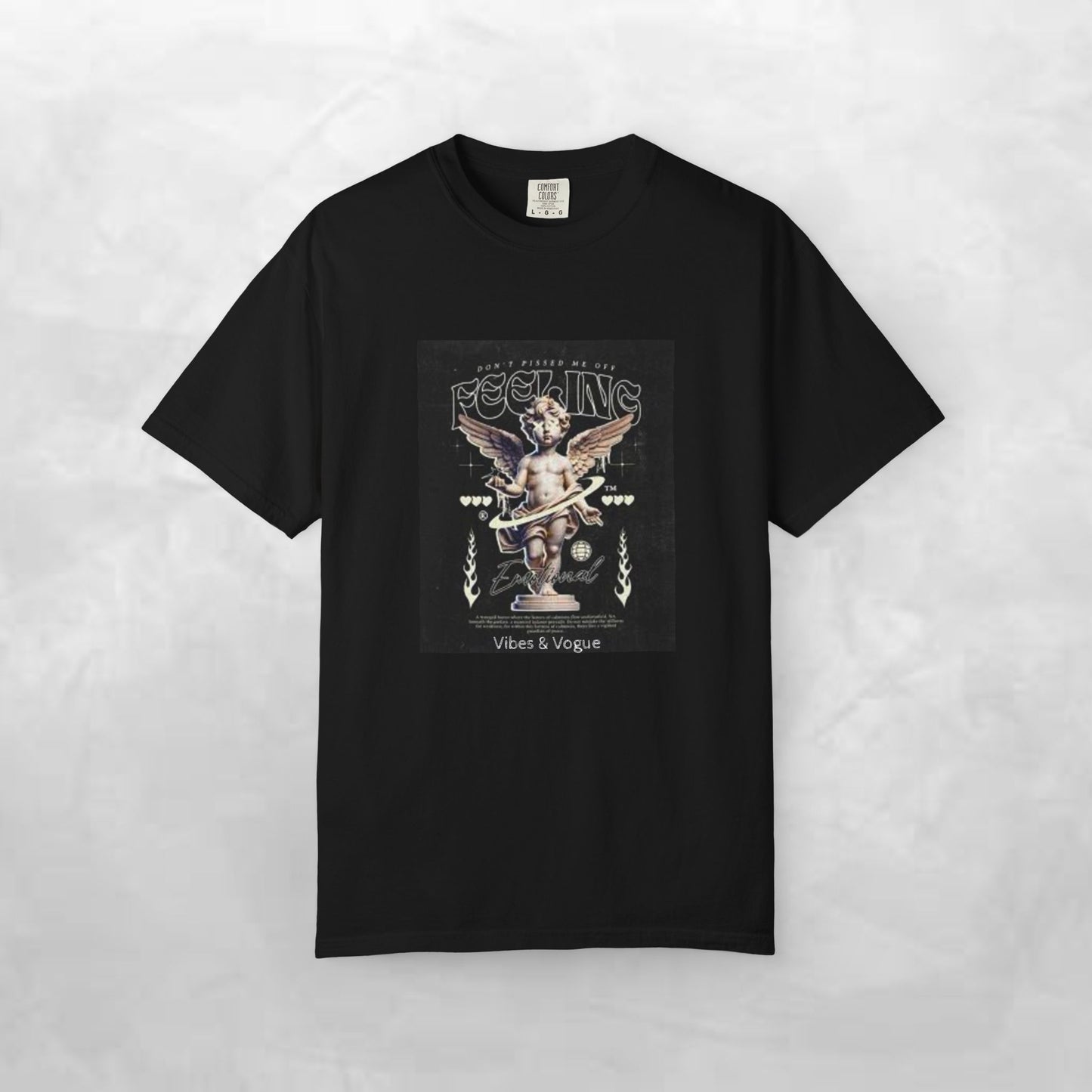 Vintage-Inspired Angel Graphic T-Shirt - Perfect for Casual Wear, Gift for Music Lovers, Cute Outfit Idea, Retro Design, Cozy Everyday Tee