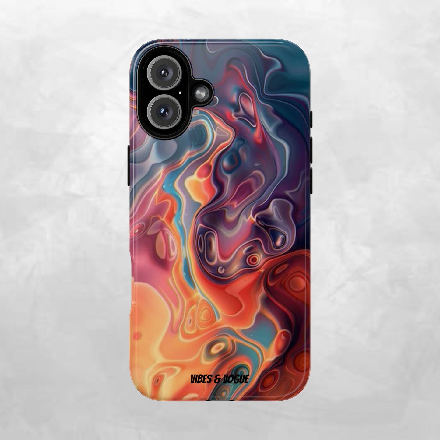Colorful Phone Case, Abstract Print Cover, Tough Cases for Protection, Gift for Her, Modern Design, Trendy Mobile Accessory