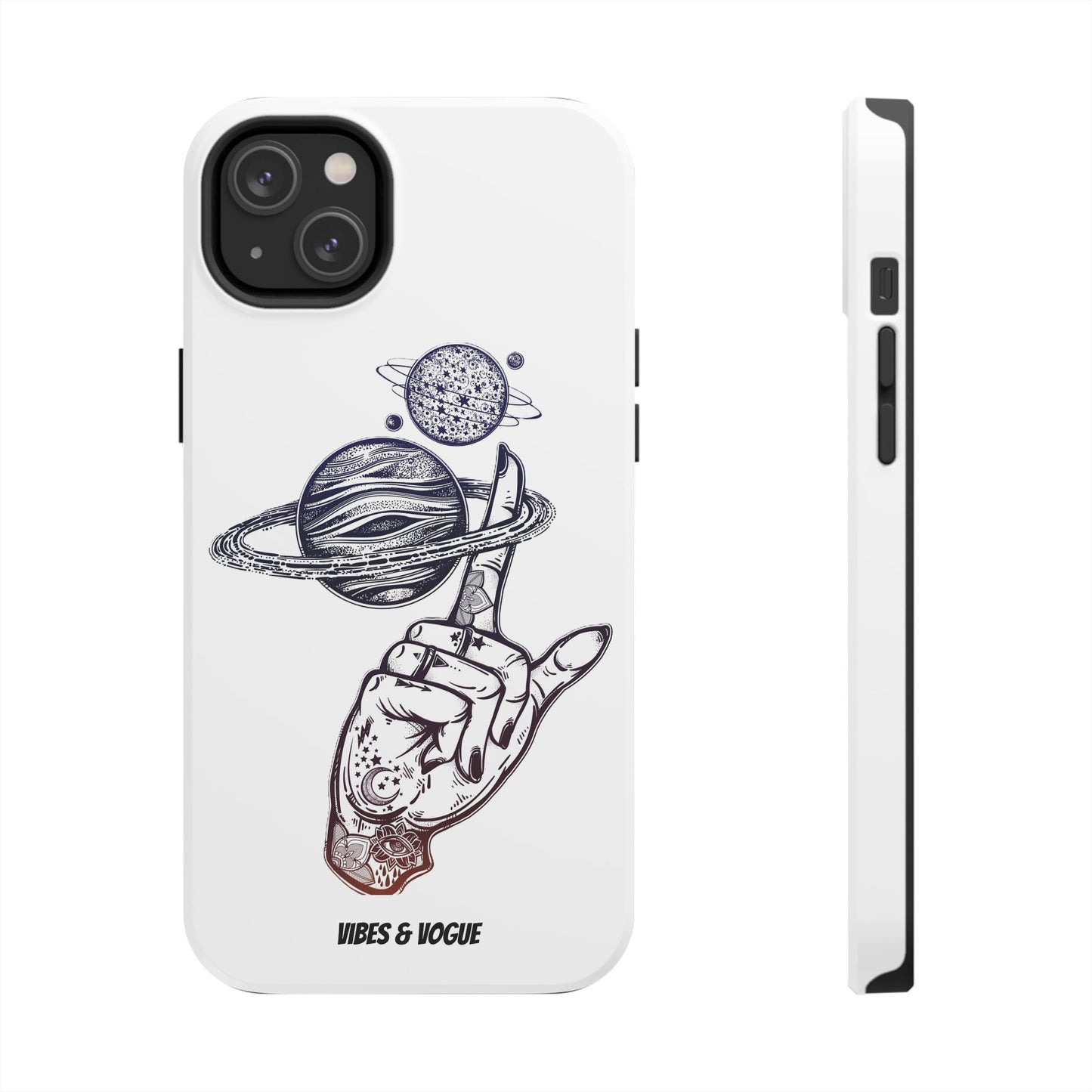 Cosmic Tattoo Phone Case, Unique Galaxy Cell Phone Cover, Gift for Astronomers, Trendy Space Phone Protector, Birthday and Holiday Gift