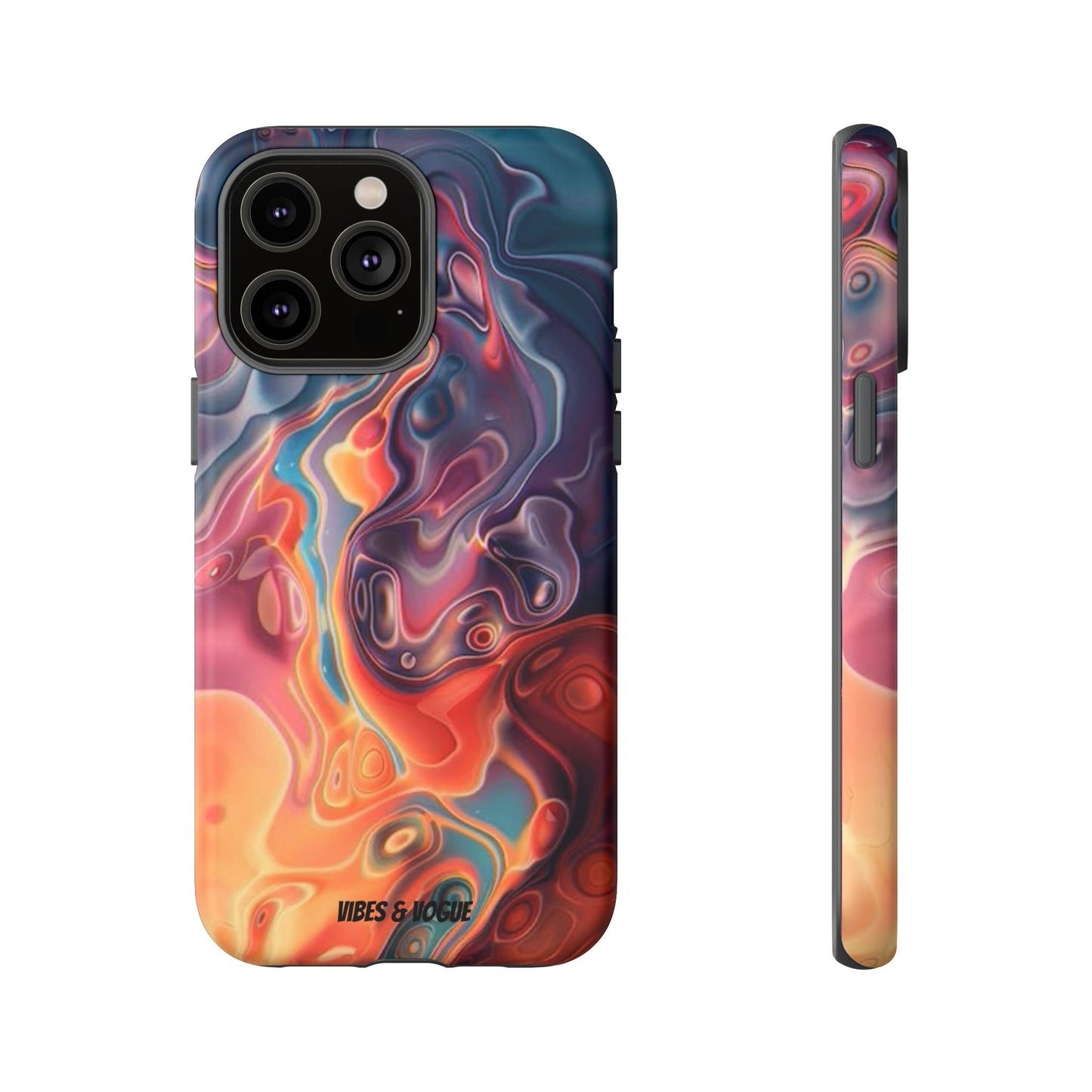 Colorful Phone Case, Abstract Print Cover, Tough Cases for Protection, Gift for Her, Modern Design, Trendy Mobile Accessory