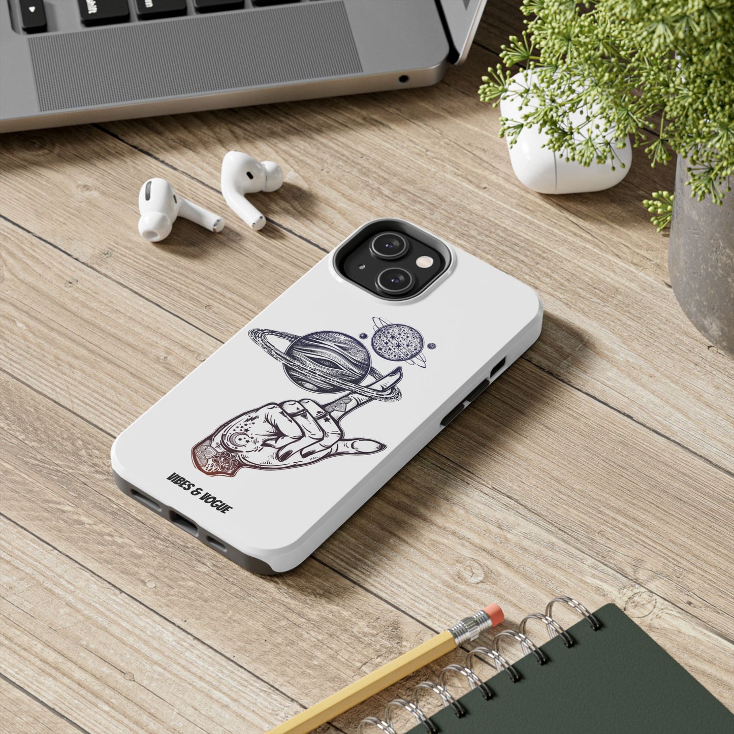 Cosmic Tattoo Phone Case, Unique Galaxy Cell Phone Cover, Gift for Astronomers, Trendy Space Phone Protector, Birthday and Holiday Gift