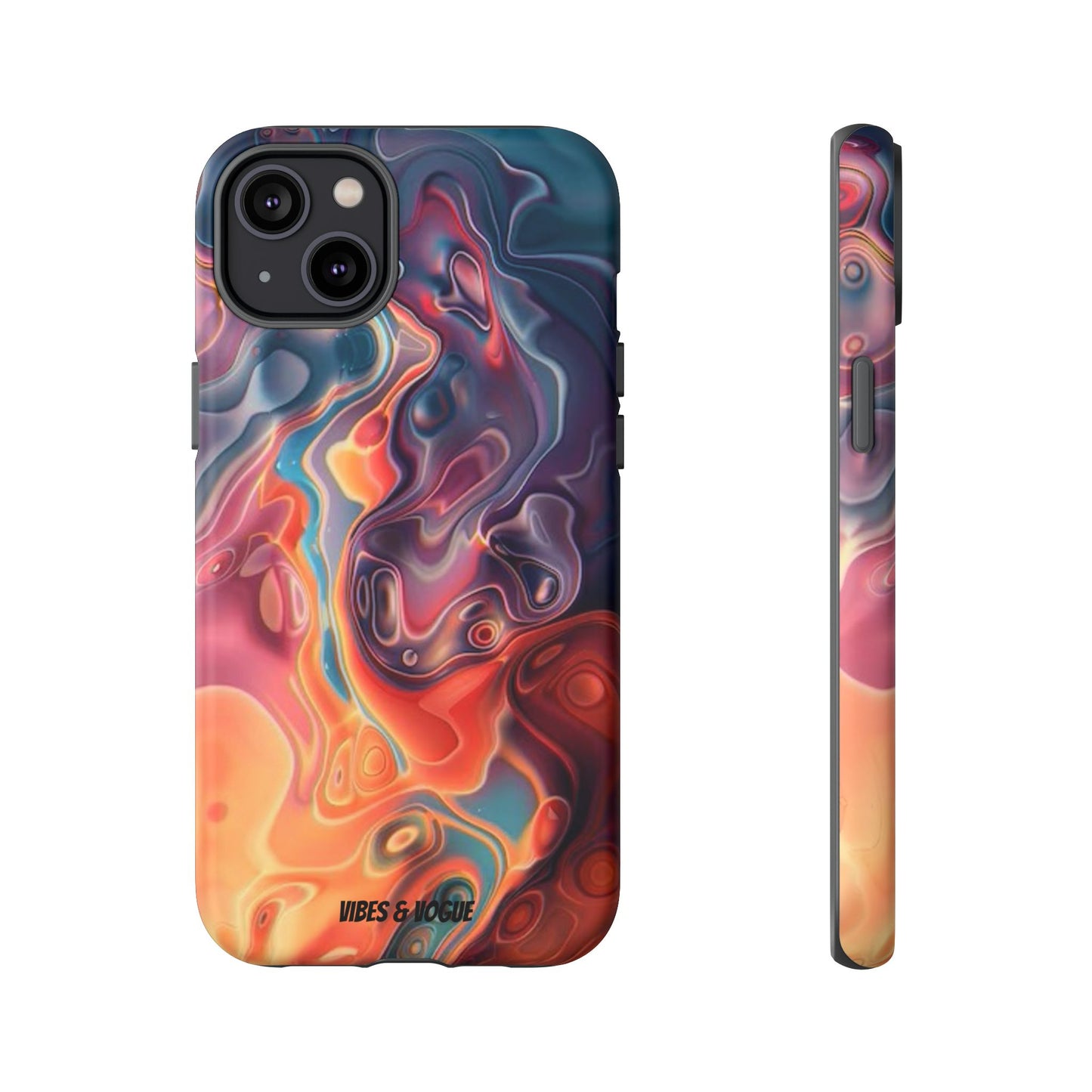 Colorful Phone Case, Abstract Print Cover, Tough Cases for Protection, Gift for Her, Modern Design, Trendy Mobile Accessory