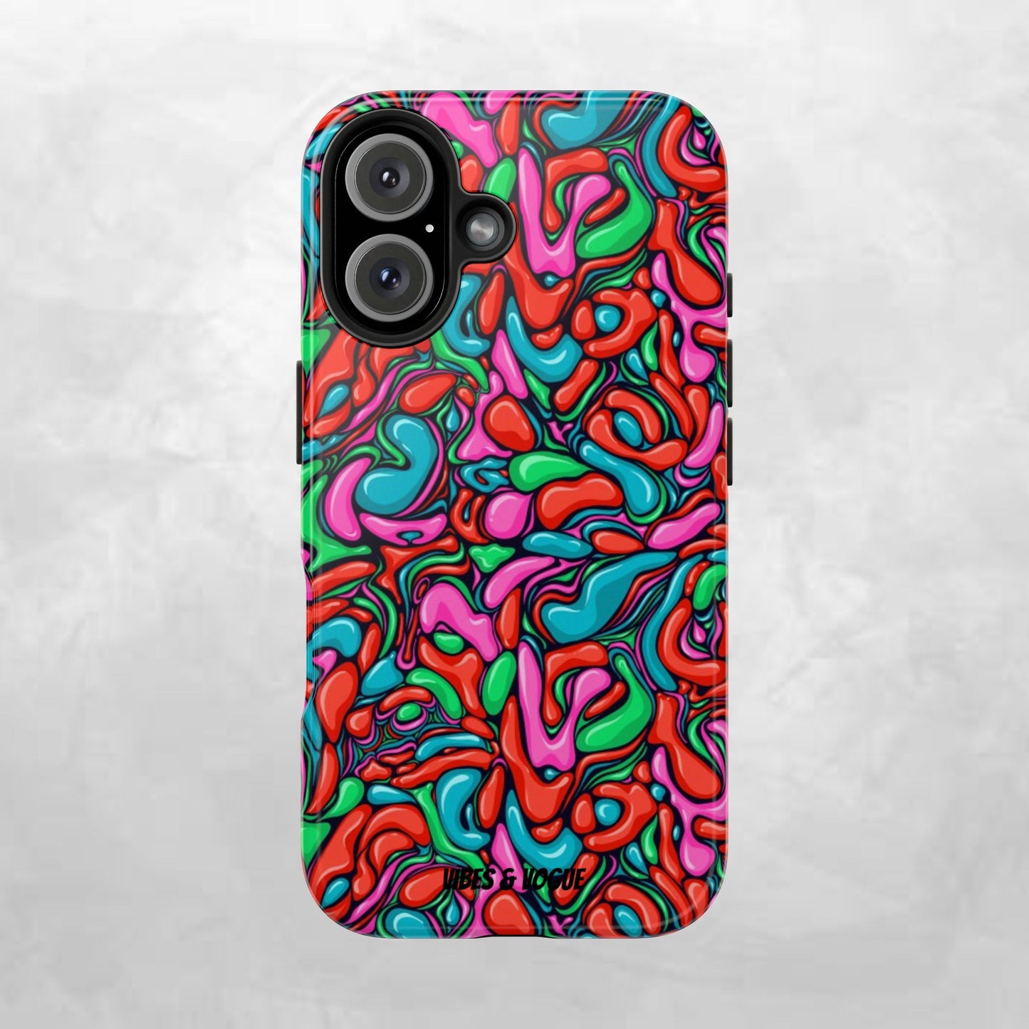 Vibrant Tough Phone Cases - Colorful Abstract Designs for Teens & Adults, Perfect Gift for Birthdays, Holidays, & Everyday Use