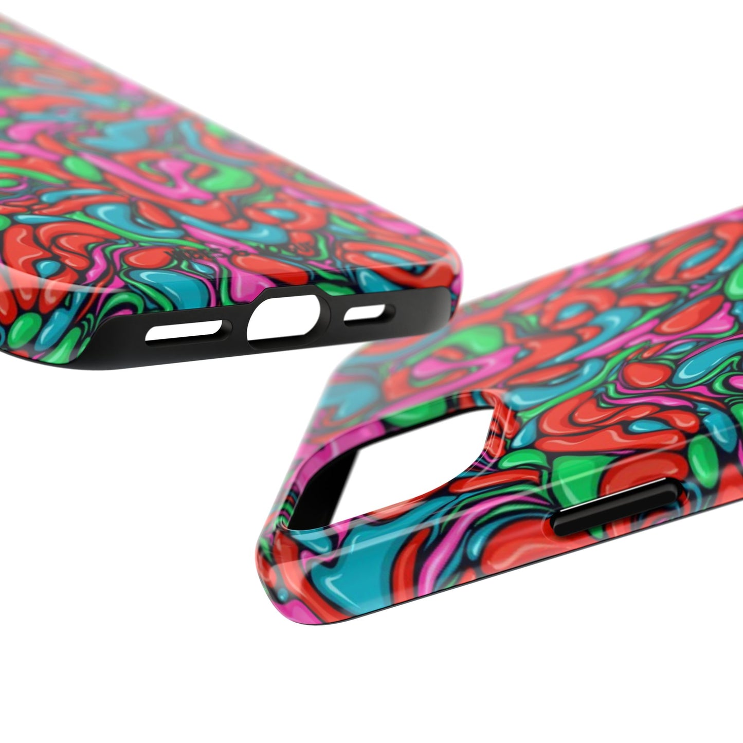 Vibrant Tough Phone Cases - Colorful Abstract Designs for Teens & Adults, Perfect Gift for Birthdays, Holidays, & Everyday Use