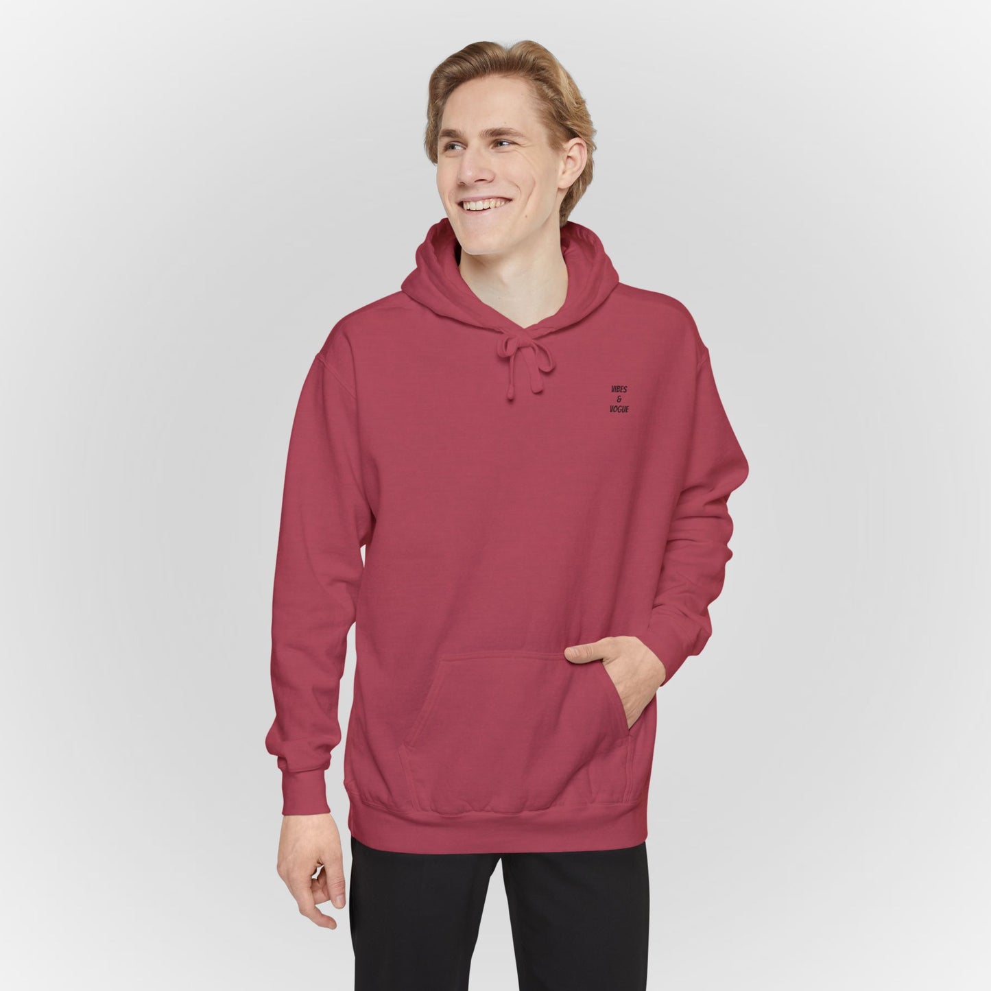 Comfortable Unisex Garment-Dyed Hoodie for Relaxed Days