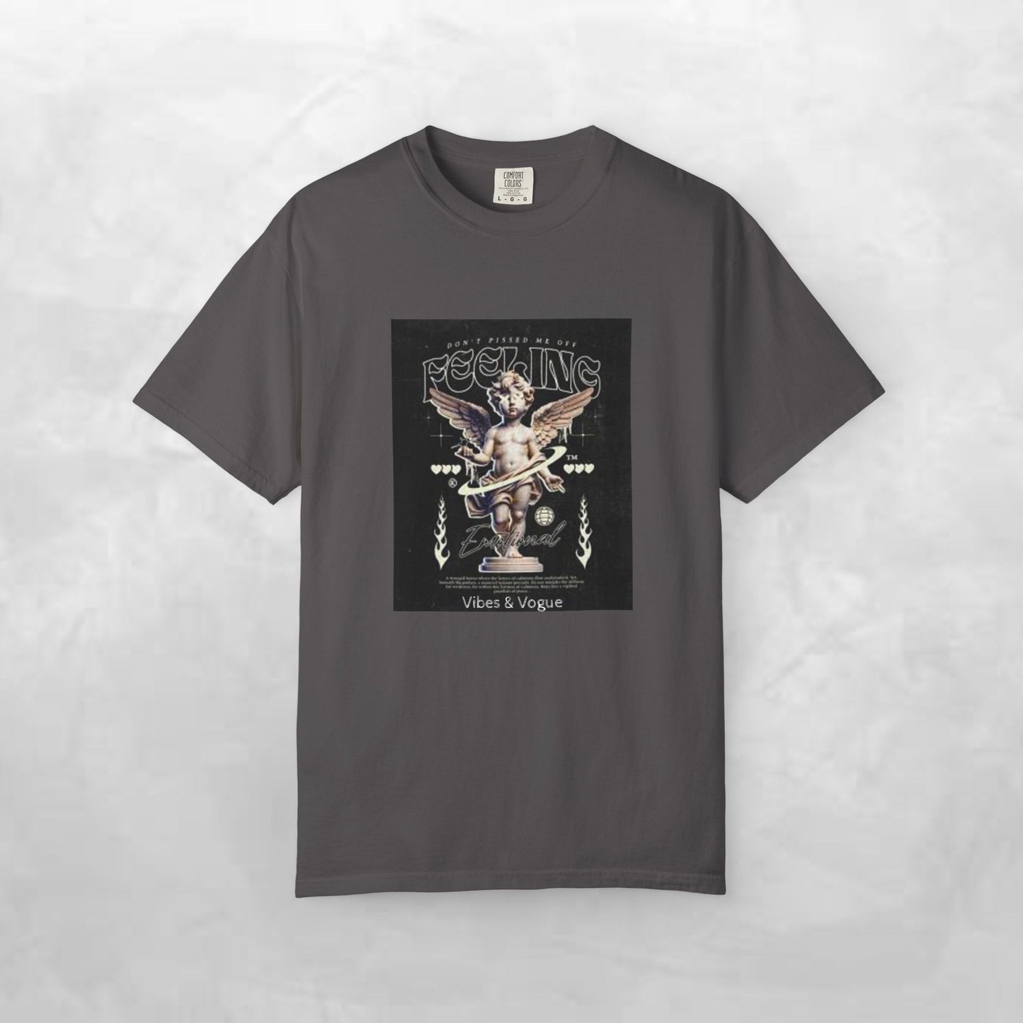 Vintage-Inspired Angel Graphic T-Shirt - Perfect for Casual Wear, Gift for Music Lovers, Cute Outfit Idea, Retro Design, Cozy Everyday Tee