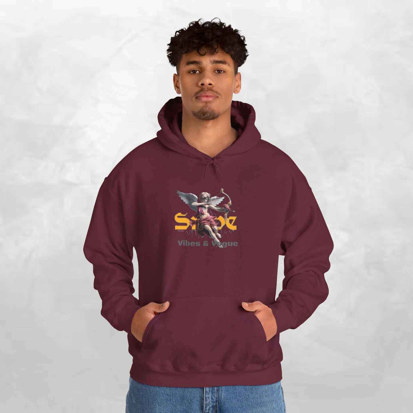 Chic Graphic Hoodie - Unisex Heavy Blend™ Sweatshirt, Casual Wear, Street Style, Gift for Him/Her, Comfortable Fashion, Trendy Apparel