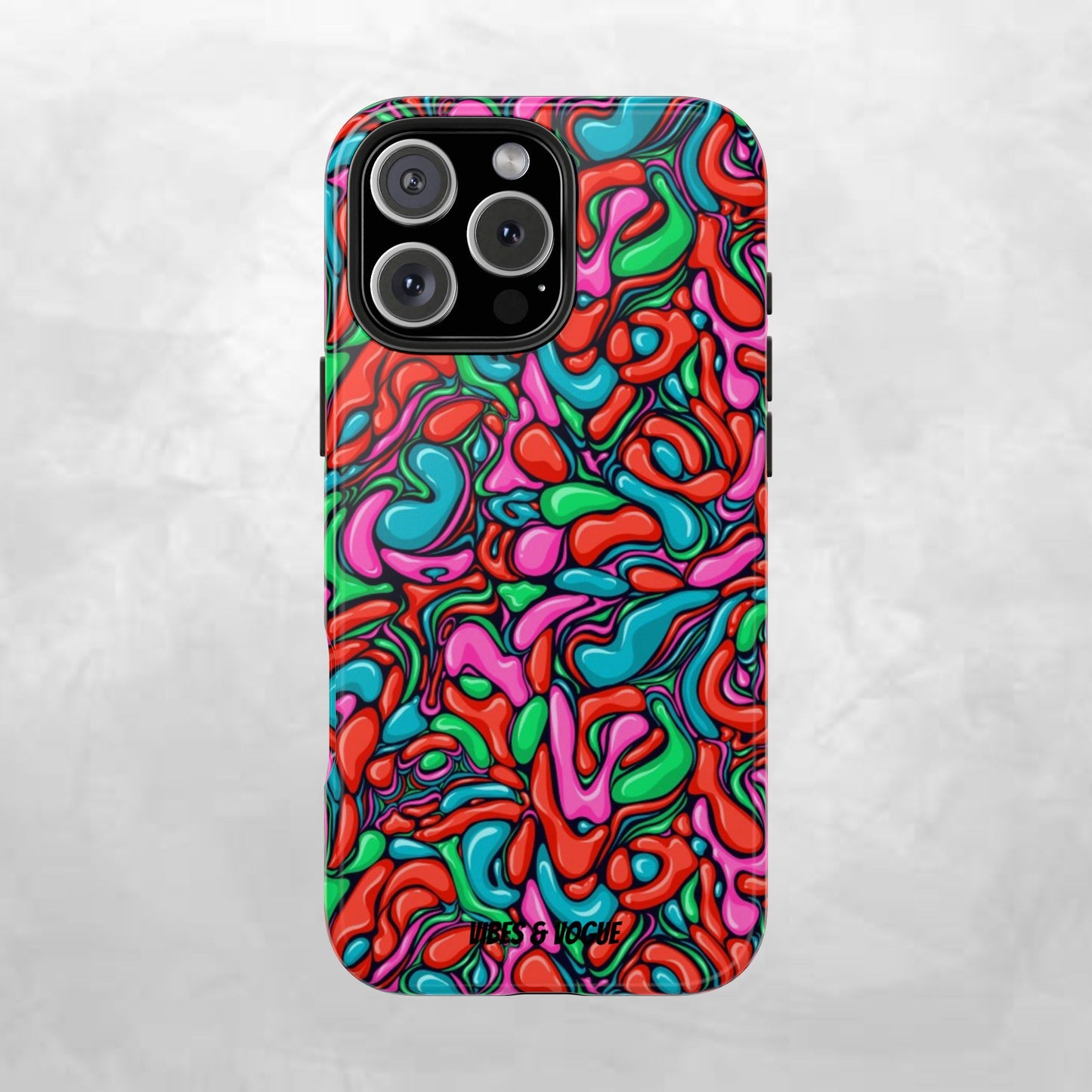 Vibrant Tough Phone Cases - Colorful Abstract Designs for Teens & Adults, Perfect Gift for Birthdays, Holidays, & Everyday Use