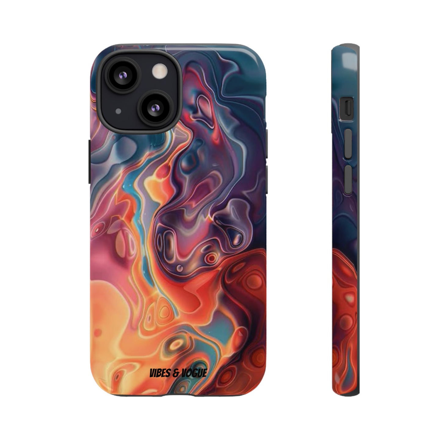 Colorful Phone Case, Abstract Print Cover, Tough Cases for Protection, Gift for Her, Modern Design, Trendy Mobile Accessory