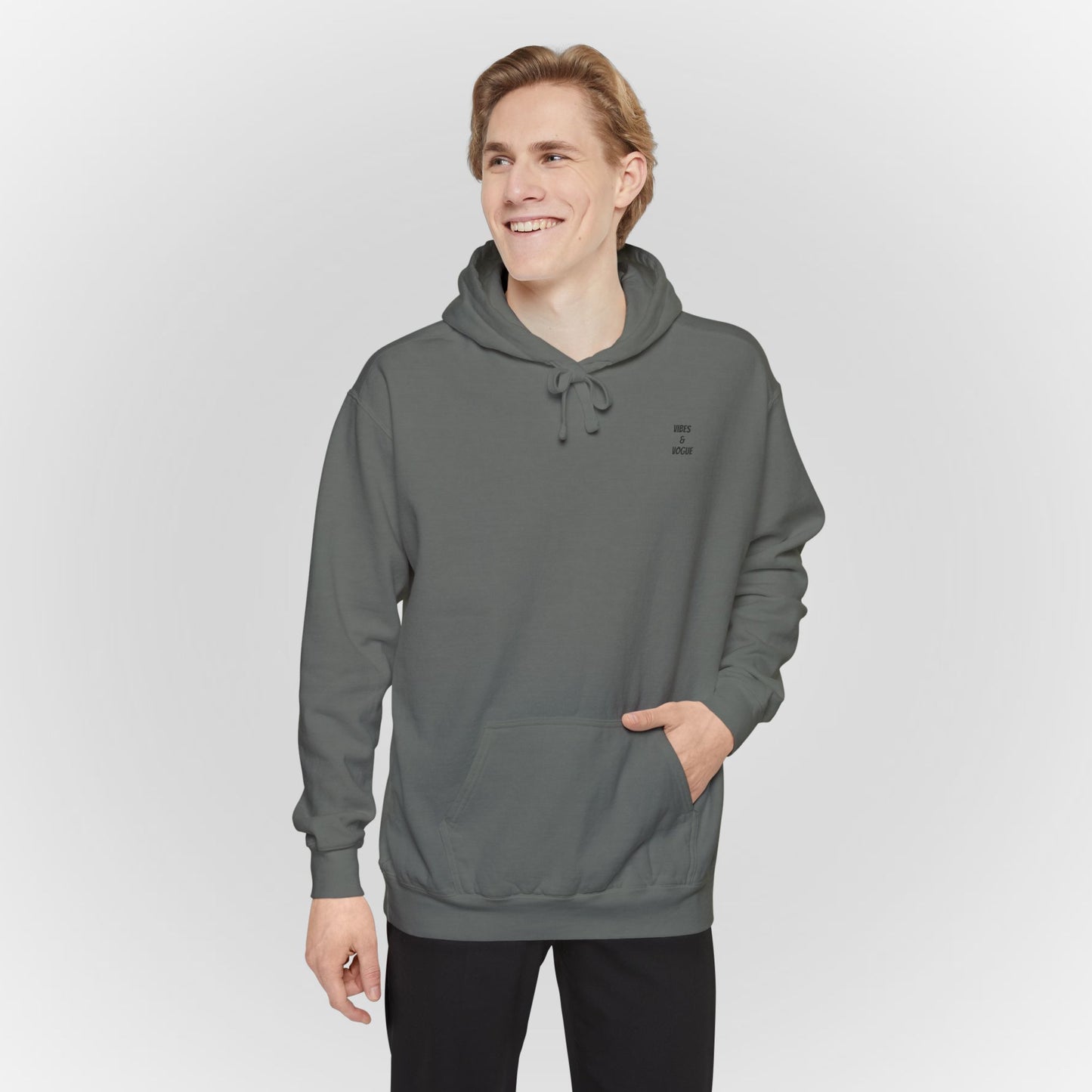 Comfortable Unisex Garment-Dyed Hoodie for Relaxed Days
