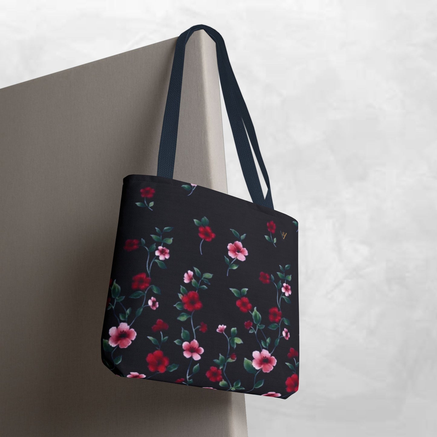 Floral Print Tote Bag, Stylish Carry-All, Eco-Friendly Shopping Bag, Perfect for Beach, Gifts, and Everyday Carry