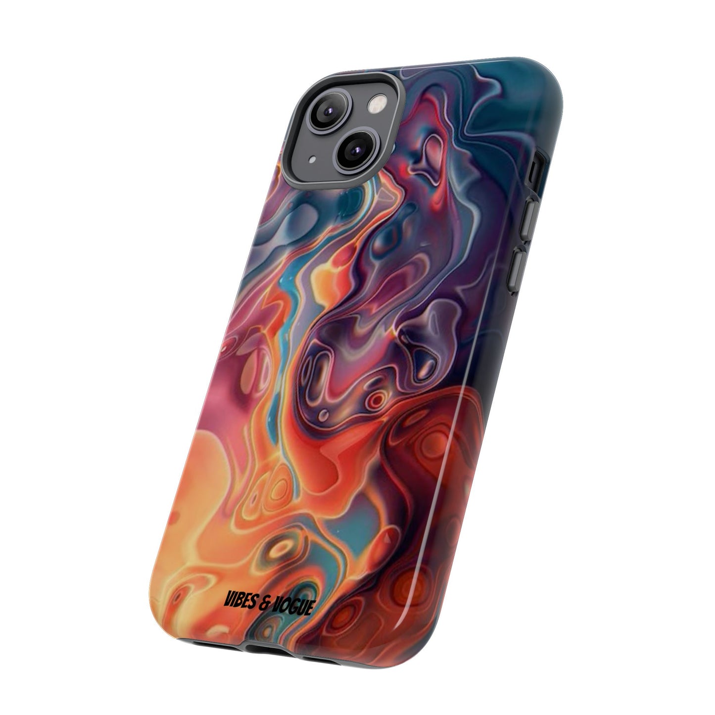 Colorful Phone Case, Abstract Print Cover, Tough Cases for Protection, Gift for Her, Modern Design, Trendy Mobile Accessory