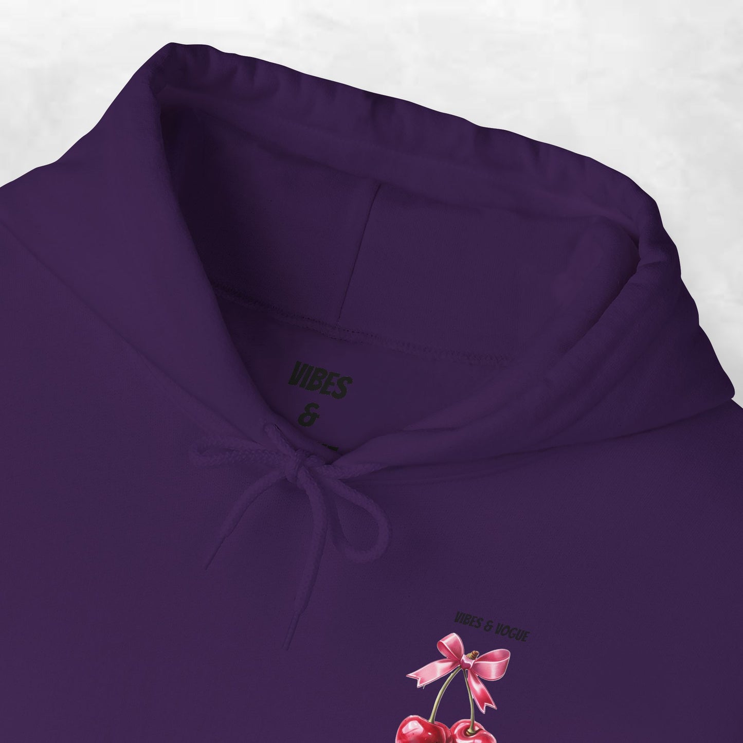 Cherry Bow Unisex Hoodie - Sweet, Cozy Style for Spring, Casual Wear, Gift for Birthdays, Summer Fun, Festival Fashion