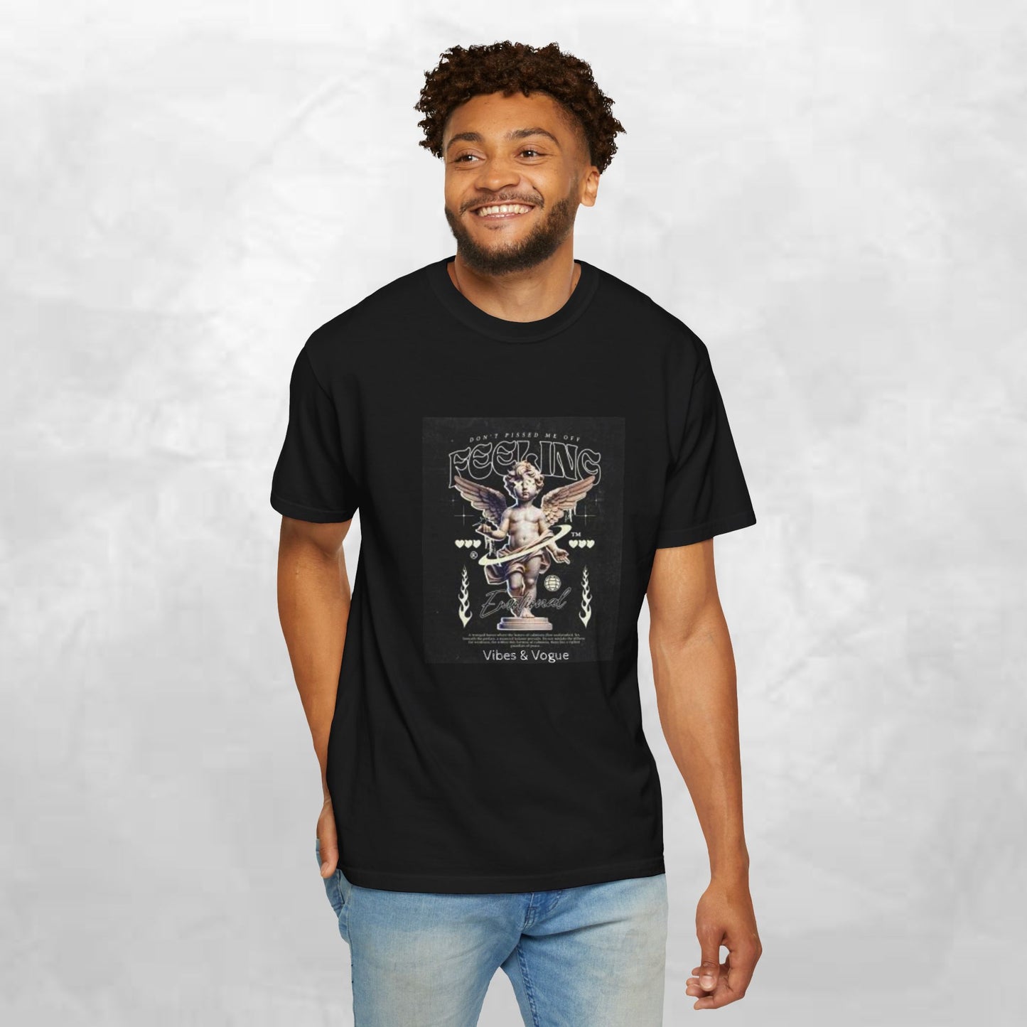 Vintage-Inspired Angel Graphic T-Shirt - Perfect for Casual Wear, Gift for Music Lovers, Cute Outfit Idea, Retro Design, Cozy Everyday Tee