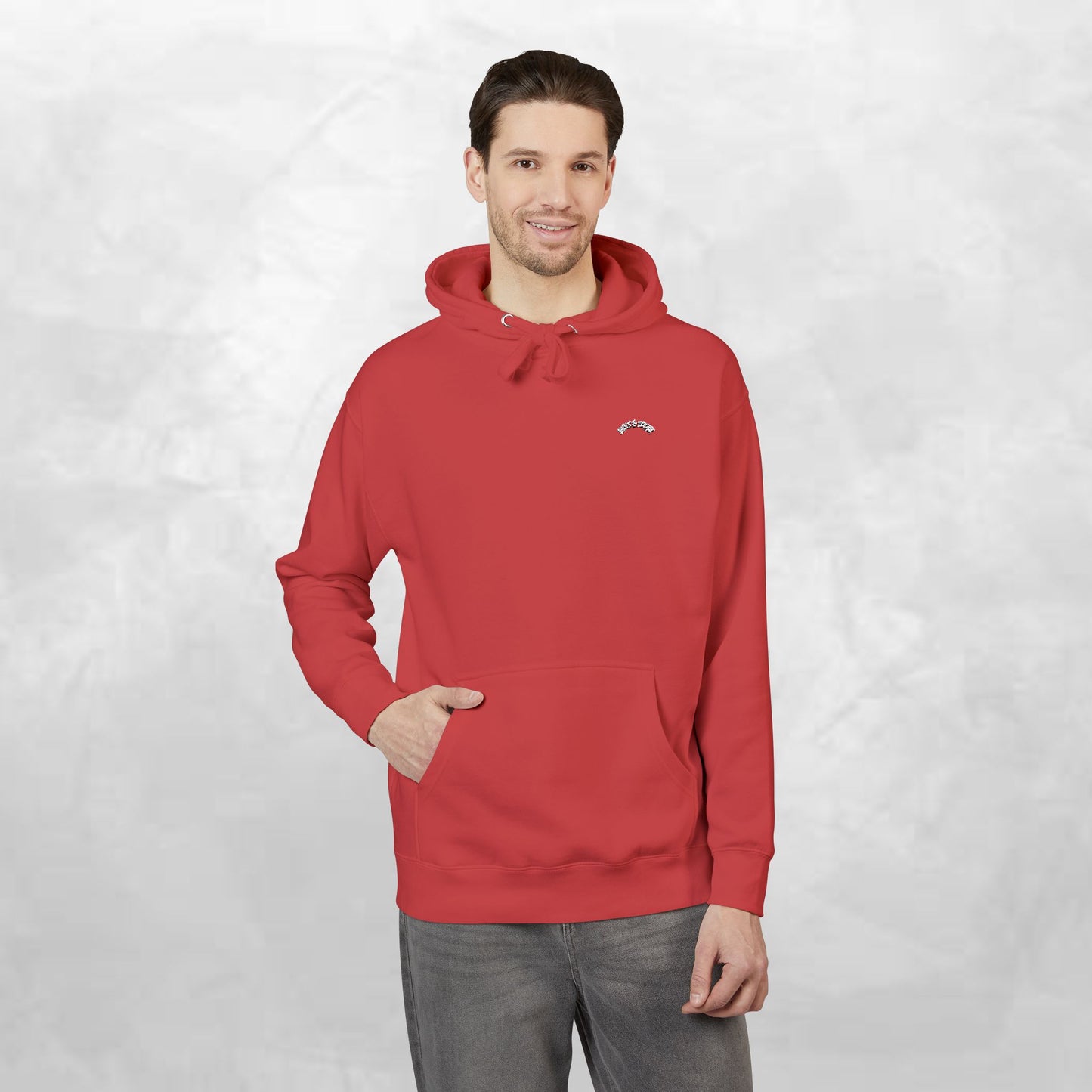 Cozy Coral Unisex Fleece Hoodie, Casual Streetwear, Gift for Him/Her, Comfortable Layering, Everyday Hoodie