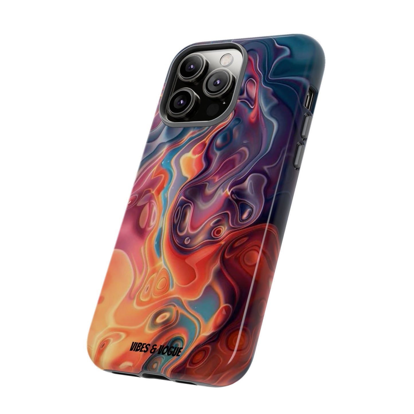 Colorful Phone Case, Abstract Print Cover, Tough Cases for Protection, Gift for Her, Modern Design, Trendy Mobile Accessory