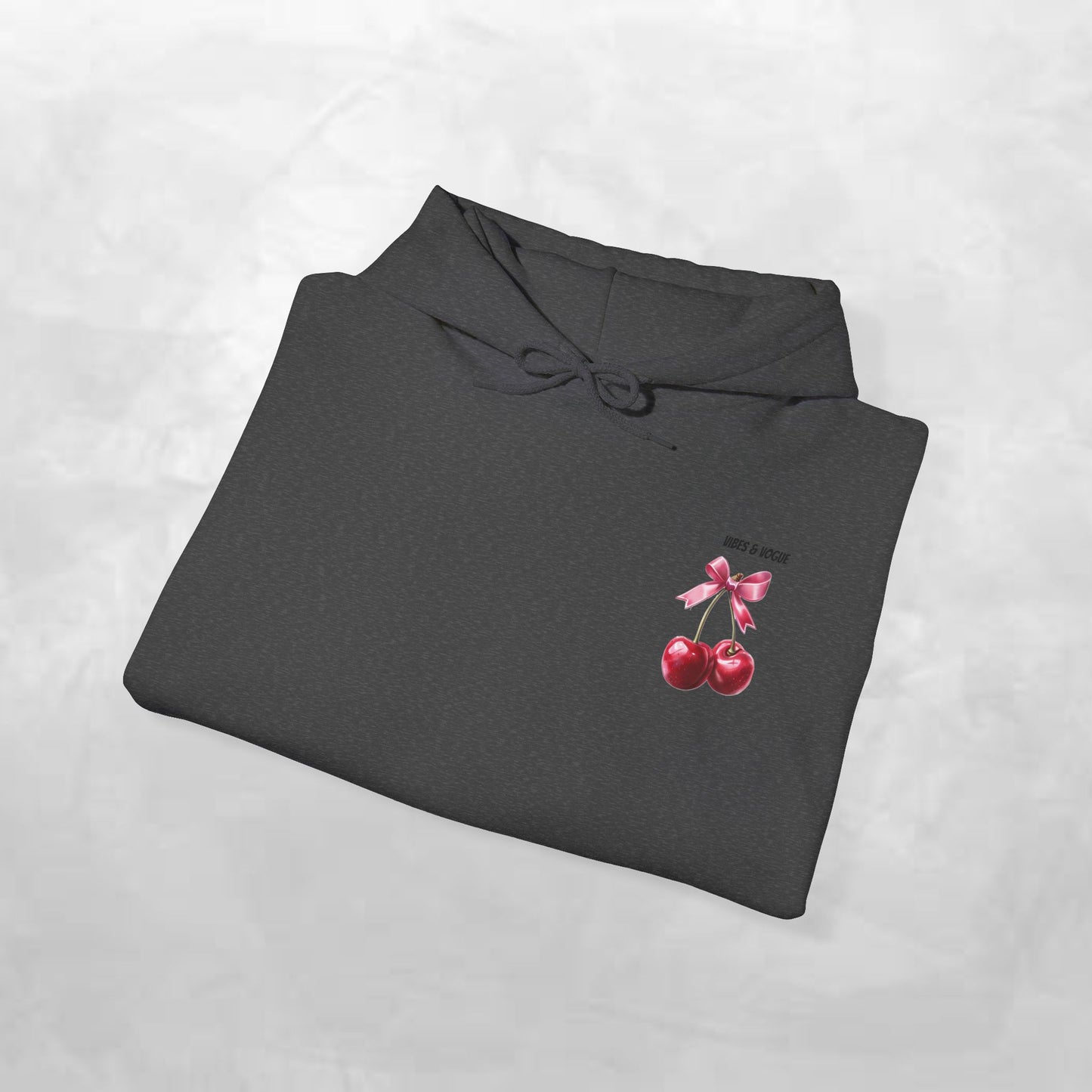 Cherry Bow Unisex Hoodie - Sweet, Cozy Style for Spring, Casual Wear, Gift for Birthdays, Summer Fun, Festival Fashion