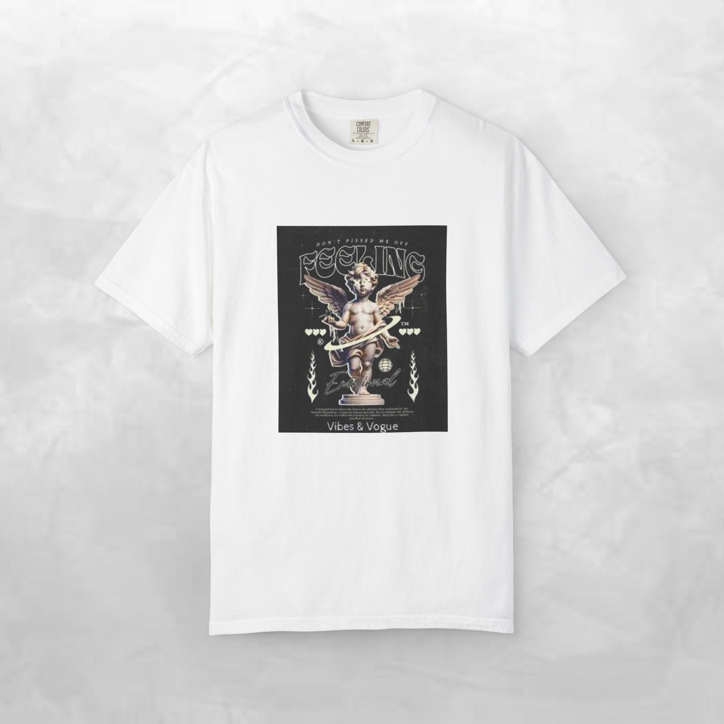 Vintage-Inspired Angel Graphic T-Shirt - Perfect for Casual Wear, Gift for Music Lovers, Cute Outfit Idea, Retro Design, Cozy Everyday Tee