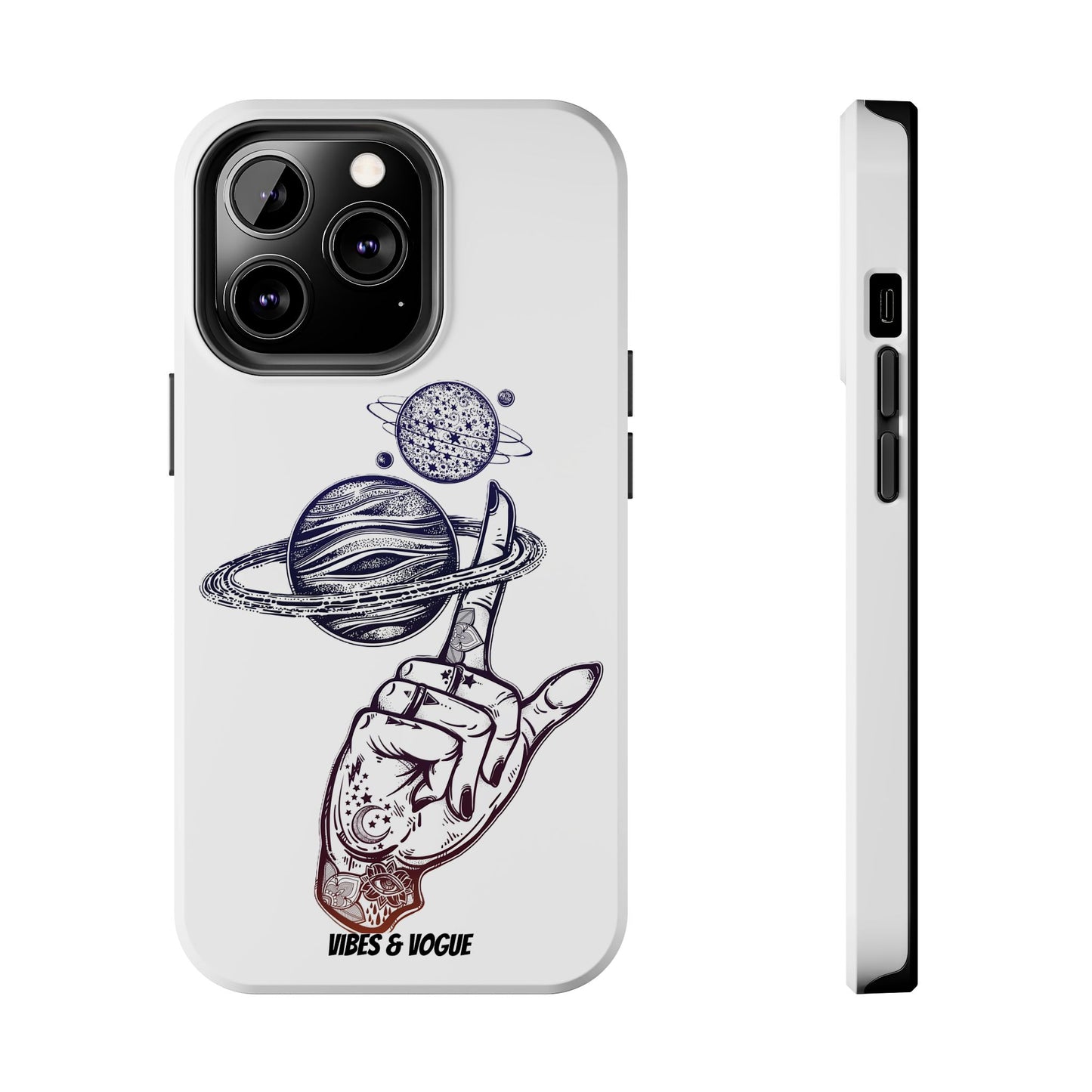 Cosmic Tattoo Phone Case, Unique Galaxy Cell Phone Cover, Gift for Astronomers, Trendy Space Phone Protector, Birthday and Holiday Gift