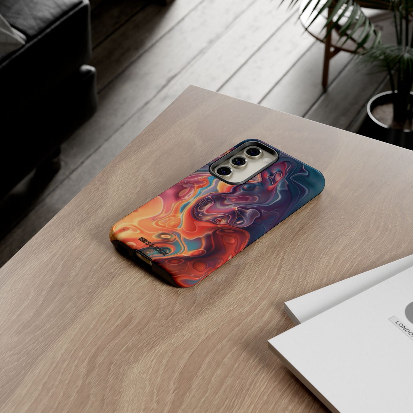 Colorful Phone Case, Abstract Print Cover, Tough Cases for Protection, Gift for Her, Modern Design, Trendy Mobile Accessory