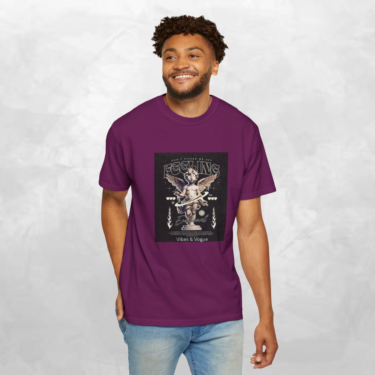 Vintage-Inspired Angel Graphic T-Shirt - Perfect for Casual Wear, Gift for Music Lovers, Cute Outfit Idea, Retro Design, Cozy Everyday Tee