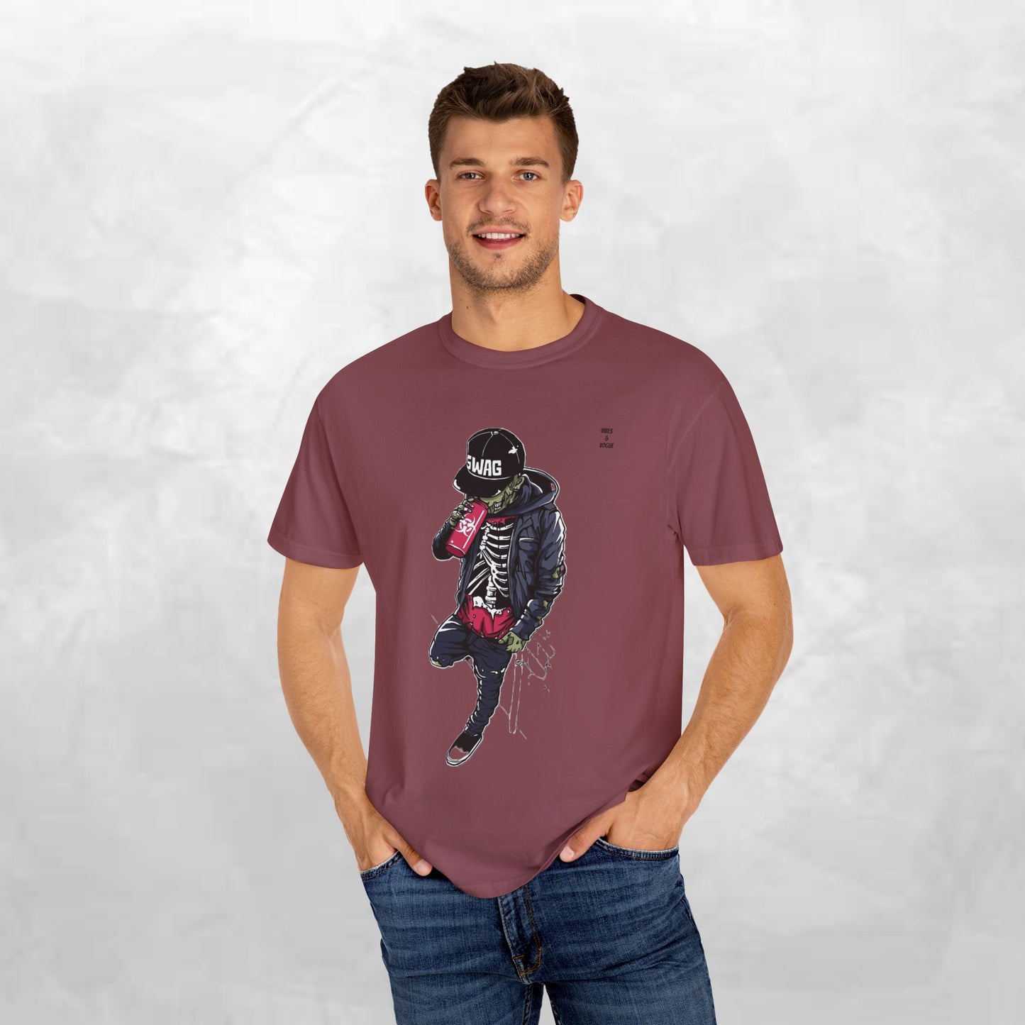Cool Skeleton Swag Unisex T-Shirt - Trendy Streetwear Graphic Tee