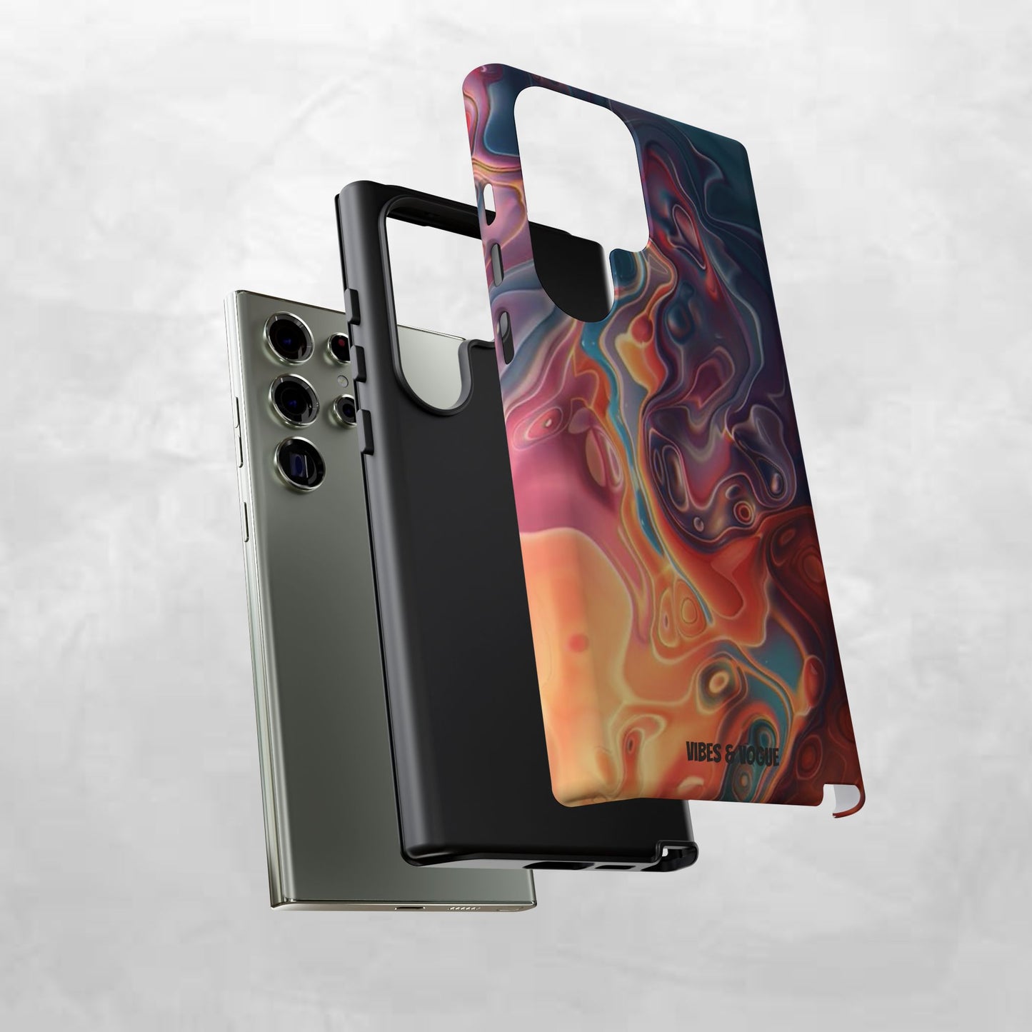 Colorful Phone Case, Abstract Print Cover, Tough Cases for Protection, Gift for Her, Modern Design, Trendy Mobile Accessory