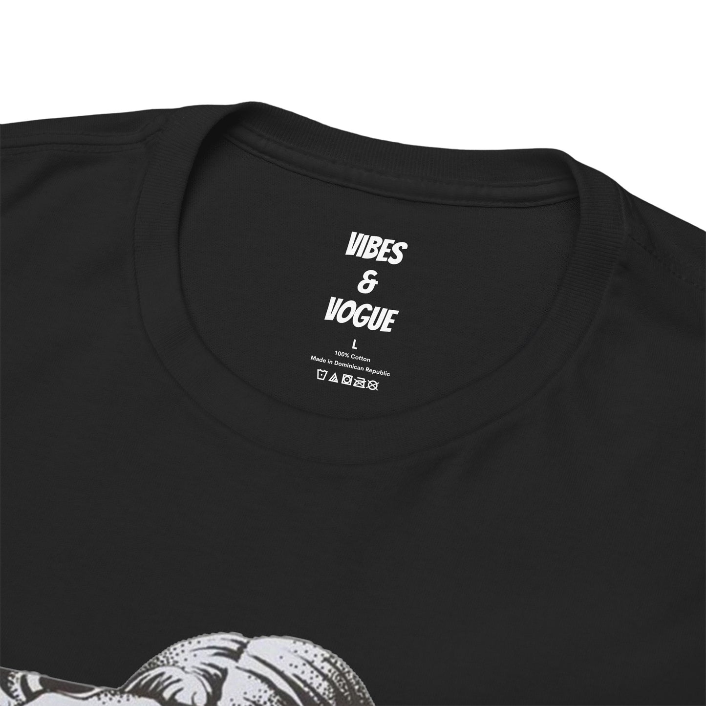 Artistic Unisex Heavy Cotton Tee – Abstract Face Design