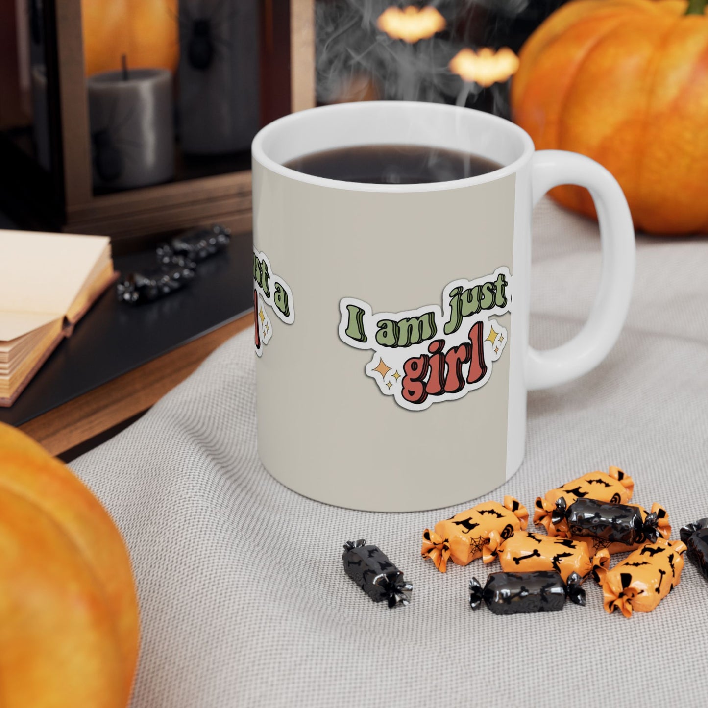 Cute 'I Am Just a Girl' Ceramic Mug - 11oz & 15oz