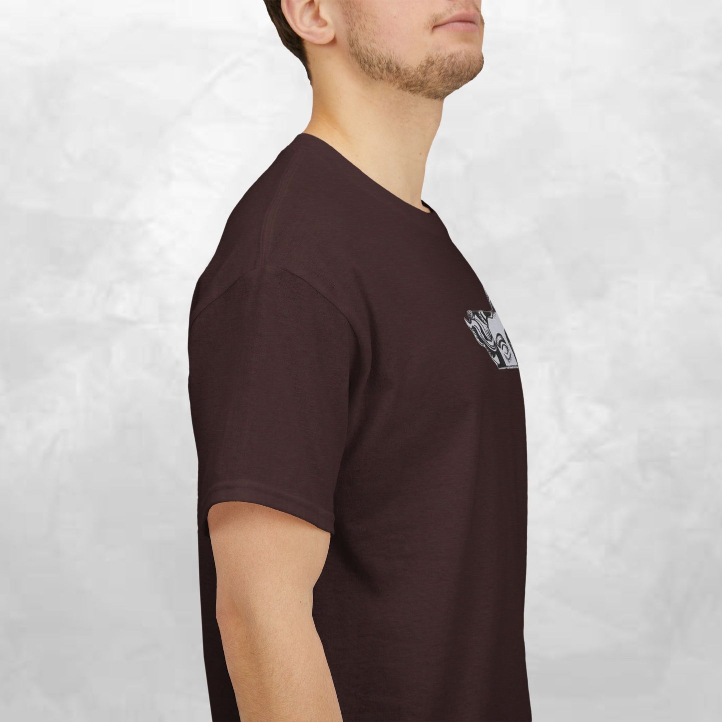 Artistic Unisex Heavy Cotton Tee – Abstract Face Design