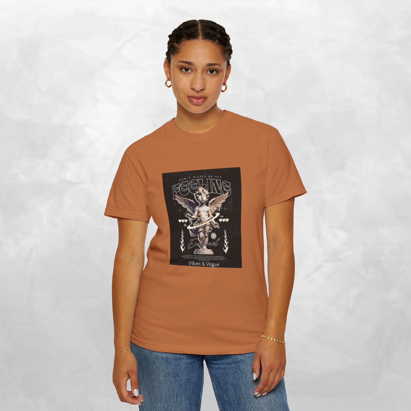 Vintage-Inspired Angel Graphic T-Shirt - Perfect for Casual Wear, Gift for Music Lovers, Cute Outfit Idea, Retro Design, Cozy Everyday Tee