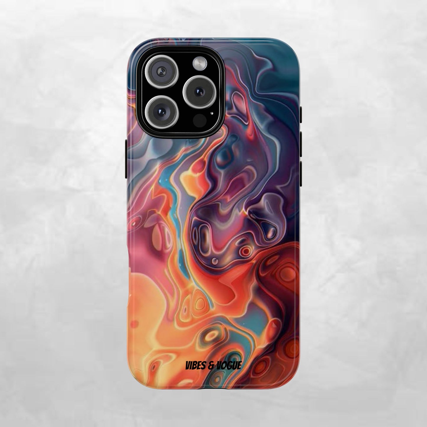 Colorful Phone Case, Abstract Print Cover, Tough Cases for Protection, Gift for Her, Modern Design, Trendy Mobile Accessory