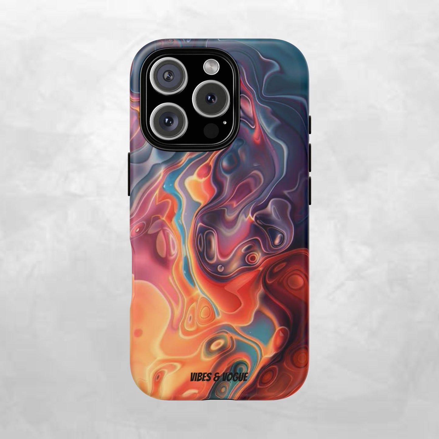 Colorful Phone Case, Abstract Print Cover, Tough Cases for Protection, Gift for Her, Modern Design, Trendy Mobile Accessory