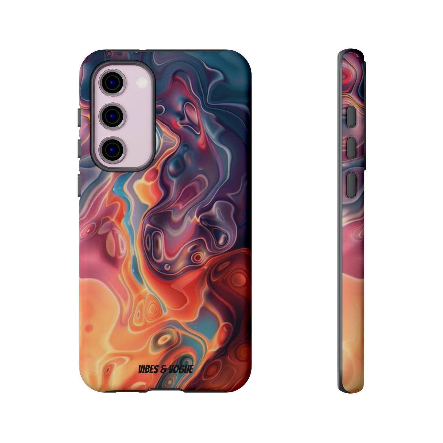 Colorful Phone Case, Abstract Print Cover, Tough Cases for Protection, Gift for Her, Modern Design, Trendy Mobile Accessory