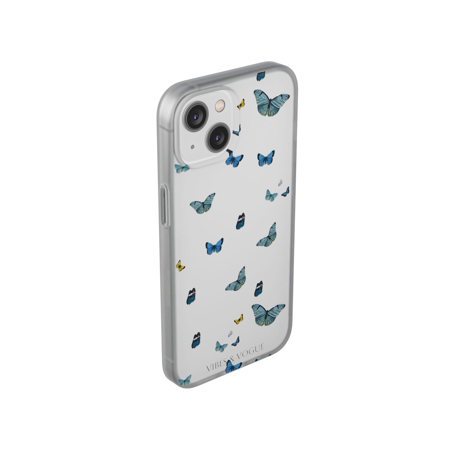 Butterfly Vibes Phone Case, Flexible Phone Cover, Elegant Phone Accessory, Gift for Nature Lovers, Spring Decor, Eco-Friendly Case