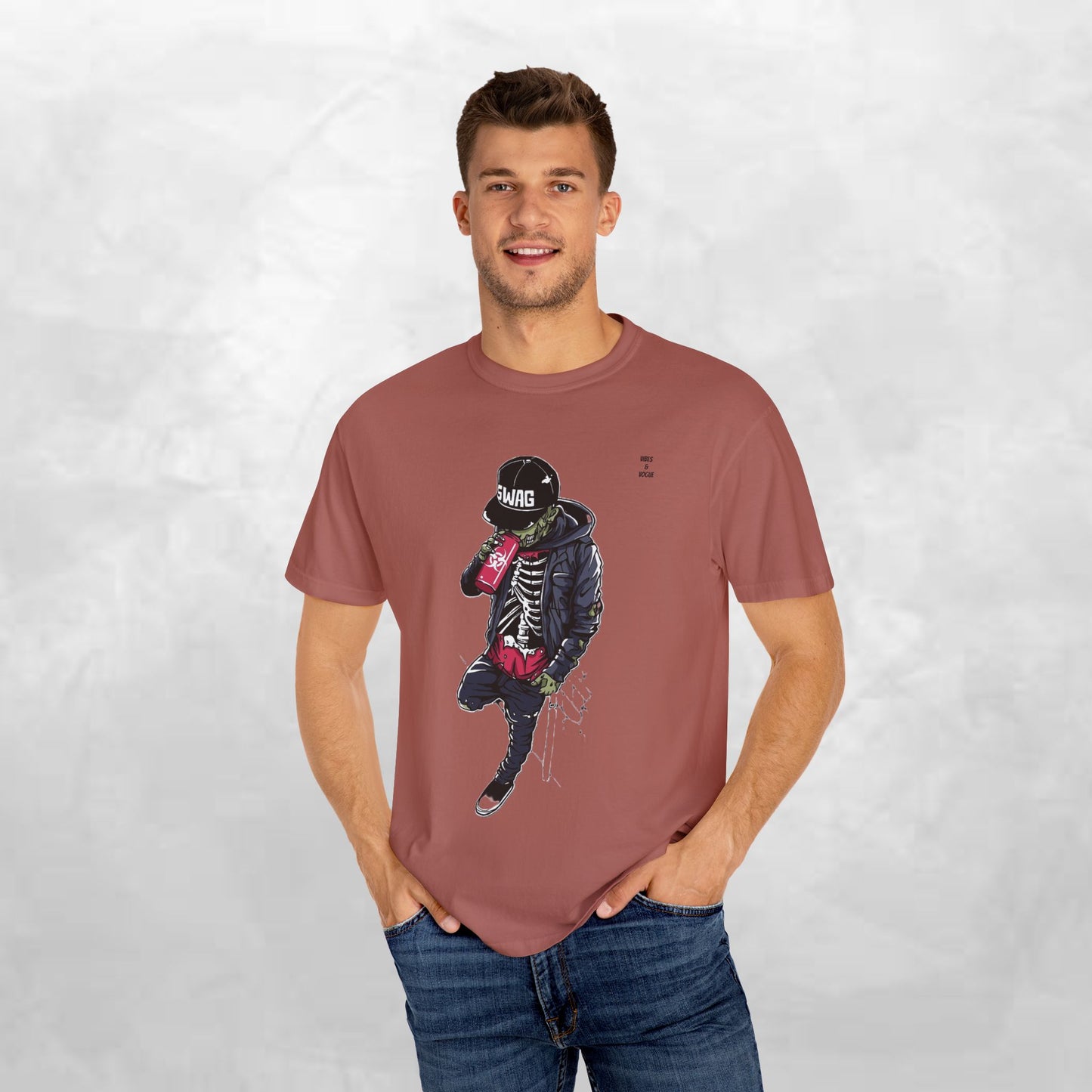 Cool Skeleton Swag Unisex T-Shirt - Trendy Streetwear Graphic Tee