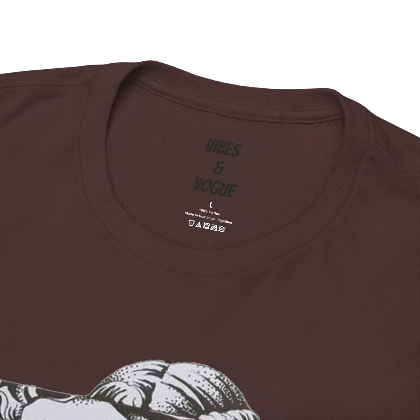 Artistic Unisex Heavy Cotton Tee – Abstract Face Design