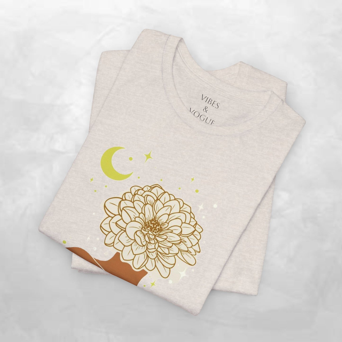 Boho Floral Graphic Tee, Aesthetic Tee, Nature Lover T-Shirt, Gift for Her, Casual Wear, Summer Top, Comfortable Tee