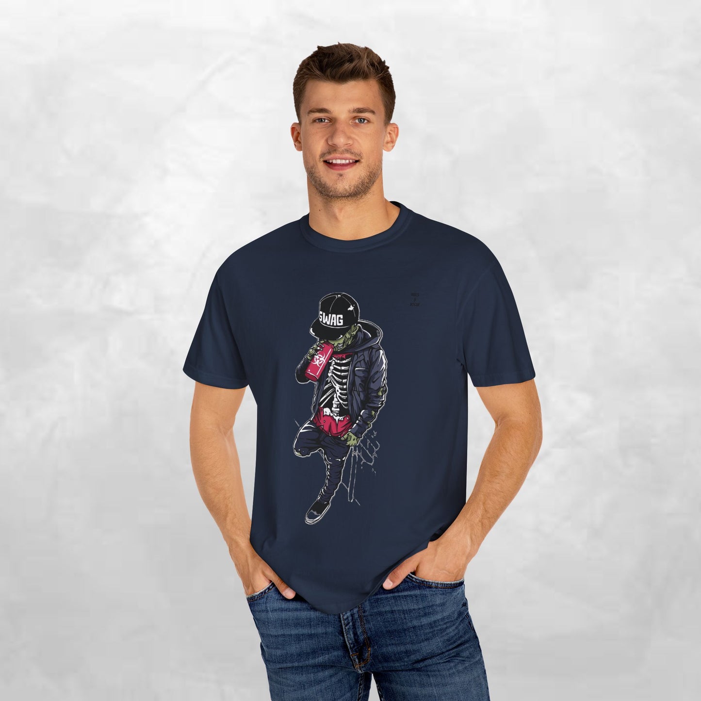 Cool Skeleton Swag Unisex T-Shirt - Trendy Streetwear Graphic Tee