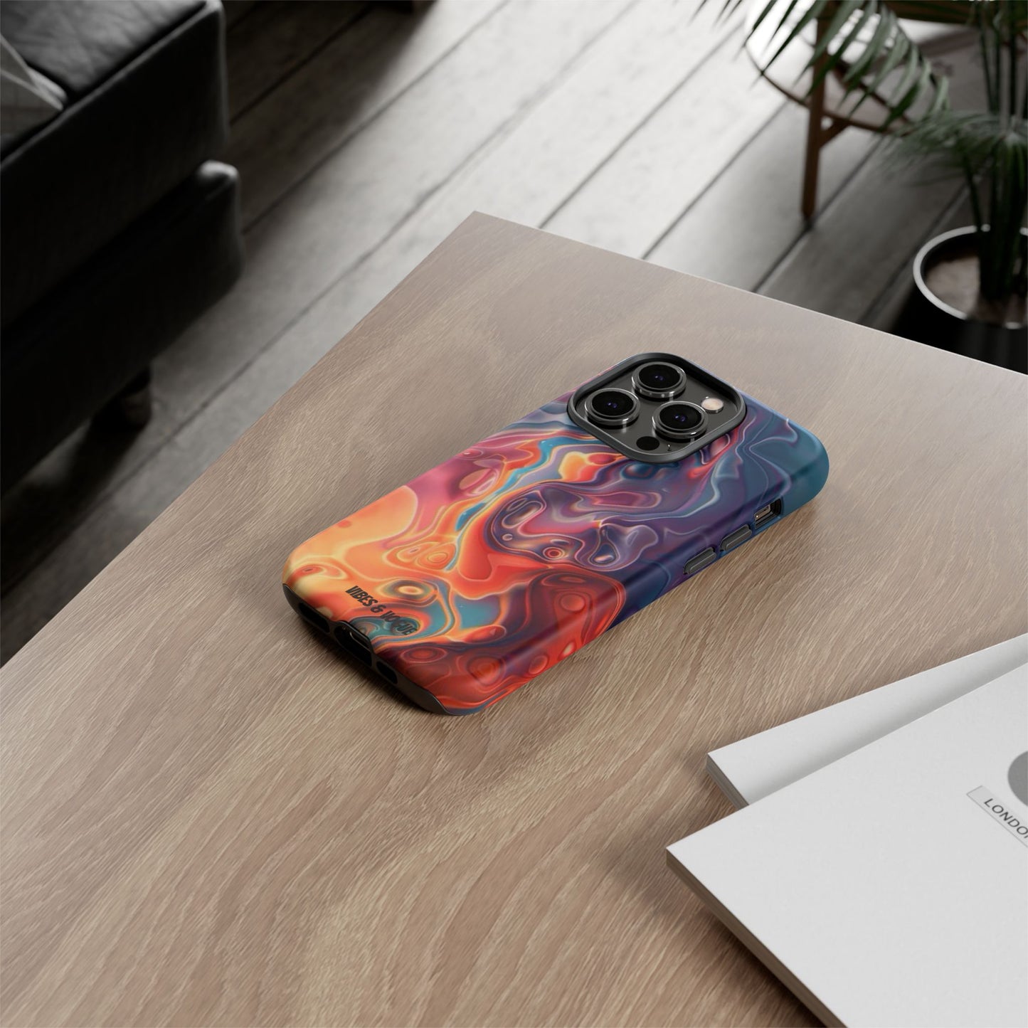 Colorful Phone Case, Abstract Print Cover, Tough Cases for Protection, Gift for Her, Modern Design, Trendy Mobile Accessory